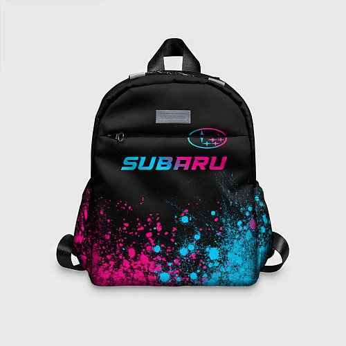 Детский рюкзак Subaru - neon gradient: символ сверху / 3D-принт – фото 1