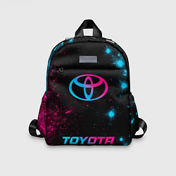 Детский рюкзак Toyota - neon gradient: символ, надпись, цвет: 3D-принт