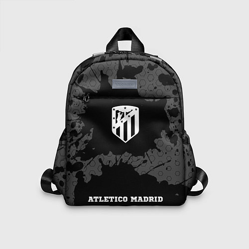 Детский рюкзак Atletico Madrid sport на темном фоне: символ, надп / 3D-принт – фото 1