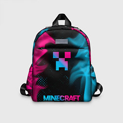 Детский рюкзак Minecraft - neon gradient: символ, надпись