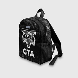 Детский рюкзак GTA с потертостями на темном фоне, цвет: 3D-принт — фото 2