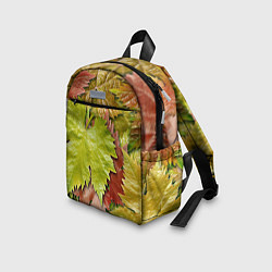 Детский рюкзак Осенние листья клёна - паттерн, цвет: 3D-принт — фото 2