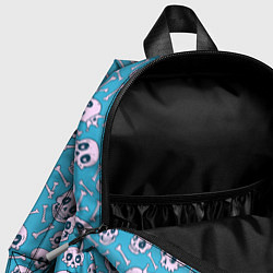 Детский рюкзак Весёлый череп с короной, цвет: 3D-принт — фото 2
