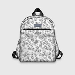 Детский рюкзак Череп штрихованный, цвет: 3D-принт
