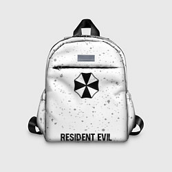 Детский рюкзак Resident Evil glitch на светлом фоне: символ, надп