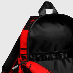 Детский рюкзак Valorant красные полосы, цвет: 3D-принт — фото 2