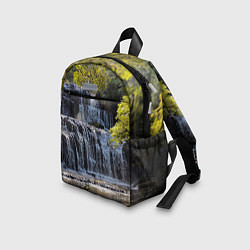 Детский рюкзак Водопад, солнечные лучи и лес, цвет: 3D-принт — фото 2