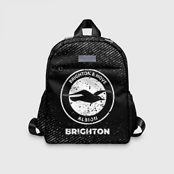Детский рюкзак Brighton с потертостями на темном фоне, цвет: 3D-принт