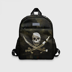 Детский рюкзак Пиратский флаг - череп с ножами