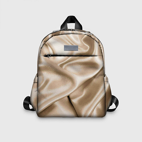 Детский рюкзак Струящаяся золотистая ткань / 3D-принт – фото 1