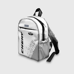 Детский рюкзак Chery speed на светлом фоне со следами шин: надпис, цвет: 3D-принт — фото 2