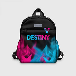 Детский рюкзак Destiny - neon gradient: символ сверху, цвет: 3D-принт