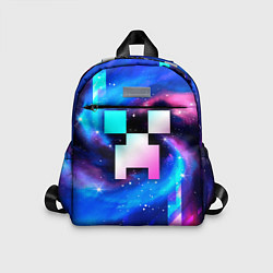 Детский рюкзак Minecraft неоновый космос