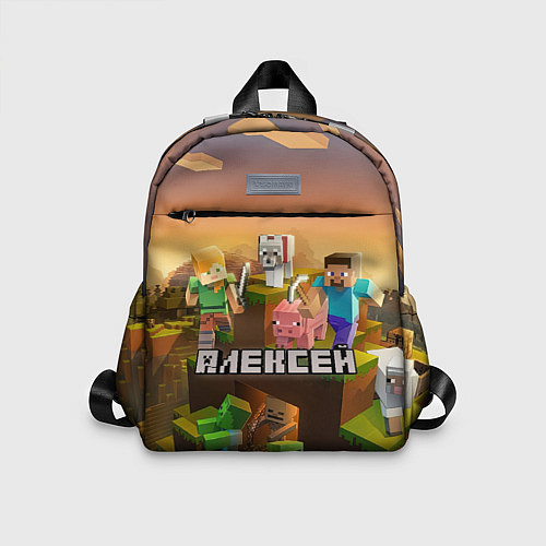 Детский рюкзак Алексей Minecraft / 3D-принт – фото 1