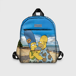 Детский рюкзак Гомер Симпсон танцует с Мардж на пляже