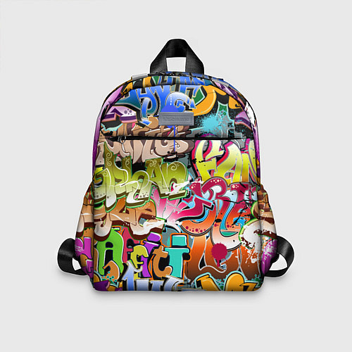 Детский рюкзак Надпись и краска граффити / 3D-принт – фото 1