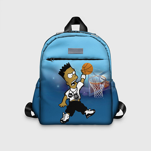 Детский рюкзак Bart Jordan Simpson забивает мяч в кольцо / 3D-принт – фото 1