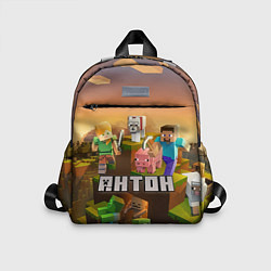 Детский рюкзак Антон Minecraft, цвет: 3D-принт