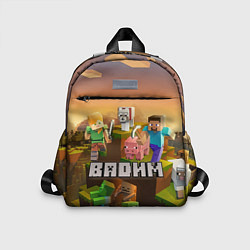 Детский рюкзак Вадим Minecraft, цвет: 3D-принт