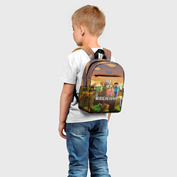 Детский рюкзак Василий Minecraft, цвет: 3D-принт — фото 2