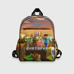 Детский рюкзак Виктория Minecraft, цвет: 3D-принт