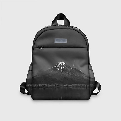 Детский рюкзак Тёмные горы и озеро / 3D-принт – фото 1