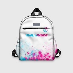 Детский рюкзак Final Fantasy neon gradient style: символ сверху