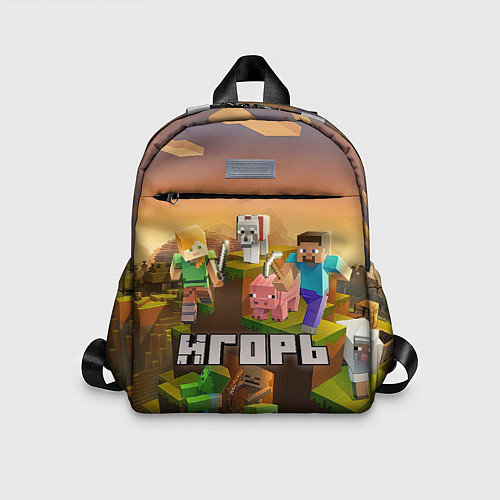 Детский рюкзак Игорь Minecraft / 3D-принт – фото 1