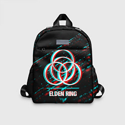 Детский рюкзак Elden Ring в стиле glitch и баги графики на темном, цвет: 3D-принт