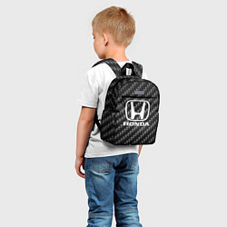 Детский рюкзак Honda абстракция карбон, цвет: 3D-принт — фото 2