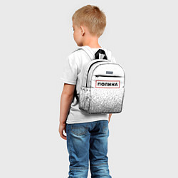 Детский рюкзак Полина - в красной рамке на светлом, цвет: 3D-принт — фото 2