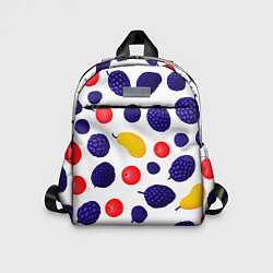 Детский рюкзак Ягодки и фрукты, цвет: 3D-принт