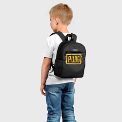 Детский рюкзак PUBG gold, цвет: 3D-принт — фото 2