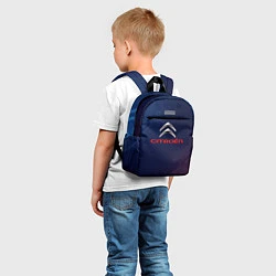 Детский рюкзак Citroёn абстракция неон, цвет: 3D-принт — фото 2
