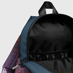 Детский рюкзак Волнообразные абстрактные субстанции, цвет: 3D-принт — фото 2