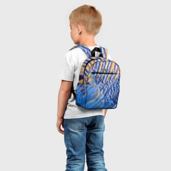 Детский рюкзак Перьевой паттерн - авангард, цвет: 3D-принт — фото 2