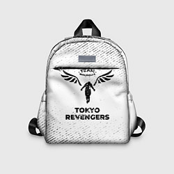Детский рюкзак Tokyo Revengers с потертостями на светлом фоне