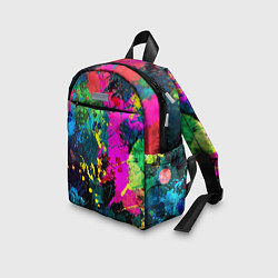 Детский рюкзак Разноцветные кляксы красов, цвет: 3D-принт — фото 2