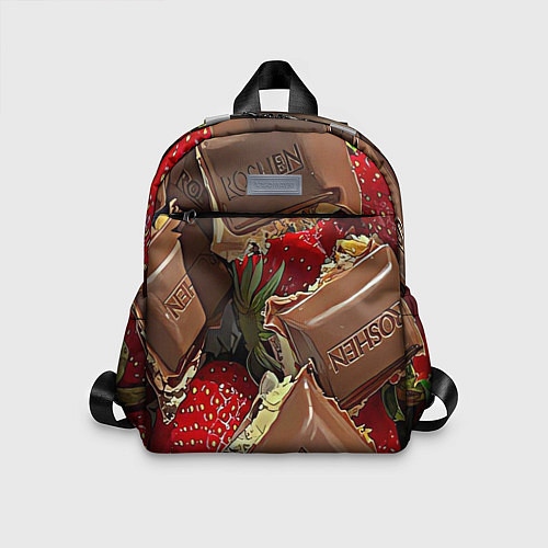 Детский рюкзак Клубника и шоколад Рошен / 3D-принт – фото 1