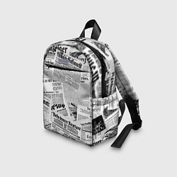 Детский рюкзак Газетный коллаж, цвет: 3D-принт — фото 2