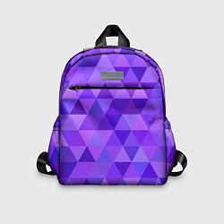 Детский рюкзак Фиолетовые фигуры, цвет: 3D-принт