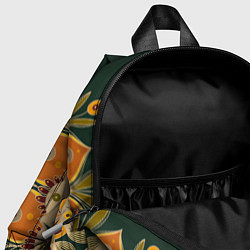 Детский рюкзак Мандала Два подсолнуха, цвет: 3D-принт — фото 2