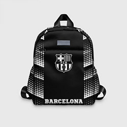 Детский рюкзак Barcelona sport на темном фоне: символ, надпись, цвет: 3D-принт