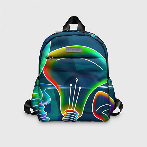 Детский рюкзак Неоновые лампы - коллаж / 3D-принт – фото 1