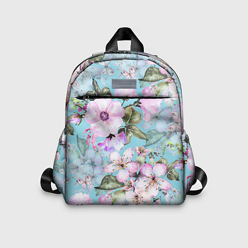 Детский рюкзак Яблоня в цвету акварель / 3D-принт – фото 1
