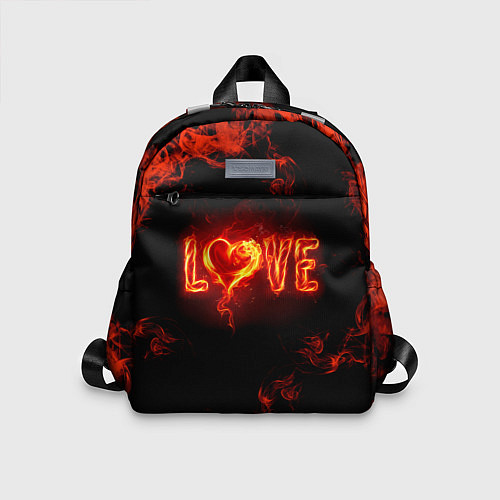 Детский рюкзак Fire love / 3D-принт – фото 1