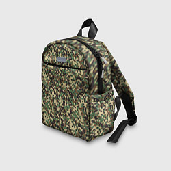 Детский рюкзак Камуфляж Woodland мелкий, цвет: 3D-принт — фото 2