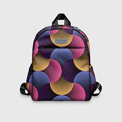 Детский рюкзак Абстрактные полосы - оптическая иллюзия, цвет: 3D-принт