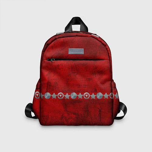 Детский рюкзак Красный градиент / 3D-принт – фото 1