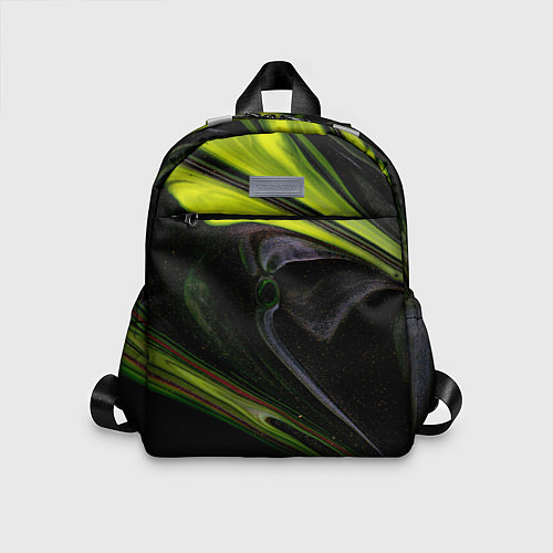 Детский рюкзак Зелёный песок в темноте / 3D-принт – фото 1